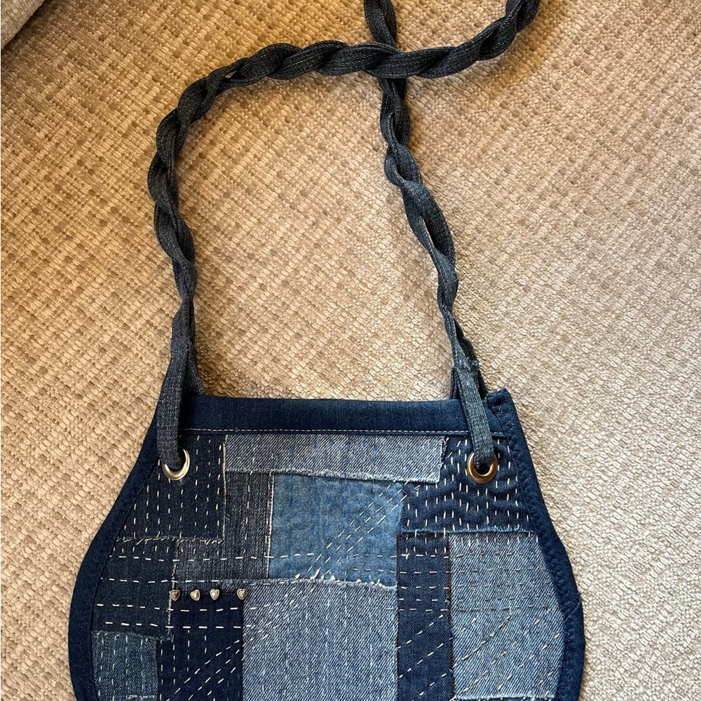 Upcycled Denim purse - Picture 3 of 9
